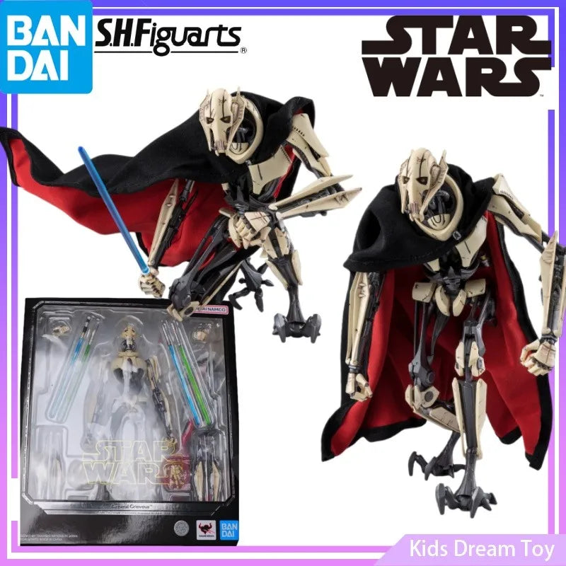 Bandai Stock Original S.H.Figuarts General Grievous (STAR WARS: Revenge of The Sith) Anime Action Figures Toys Collectible Model
