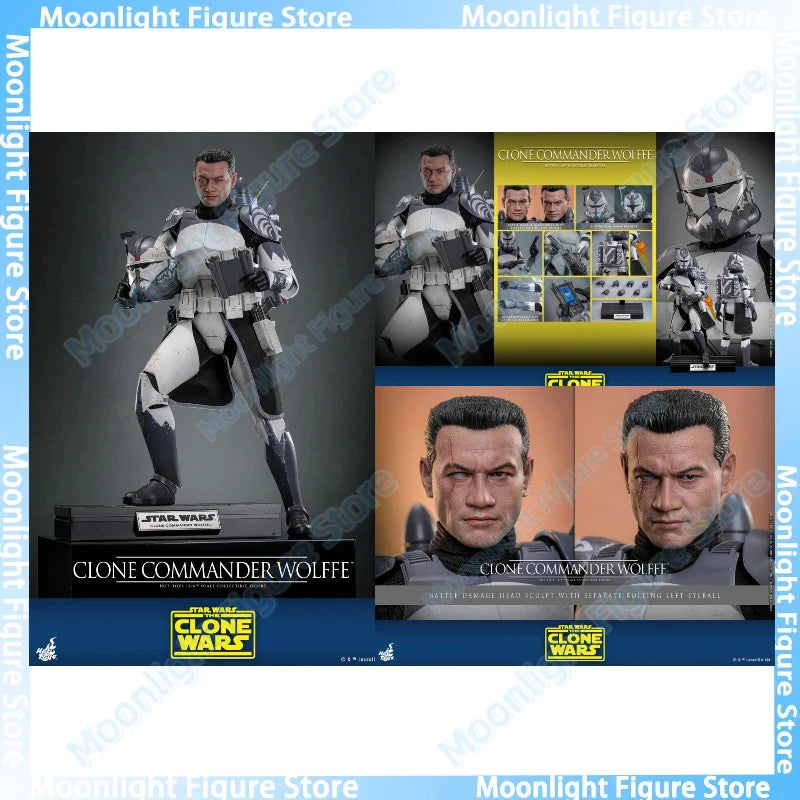Auf Lager HotToys TMS141 Star Wars Clone Commander Wolffe 1/6 Soldatenfigur Animations-Actionfigur Spielzeug Geschenk Modell Sammlung
