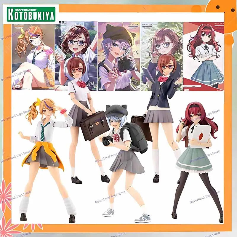 Kotobukiya Creative Color Girls Garden Model Kit Sousaishojoteien Eimi Seira Ichijo Emma Koyomi Anime Figure Action Figures Toys