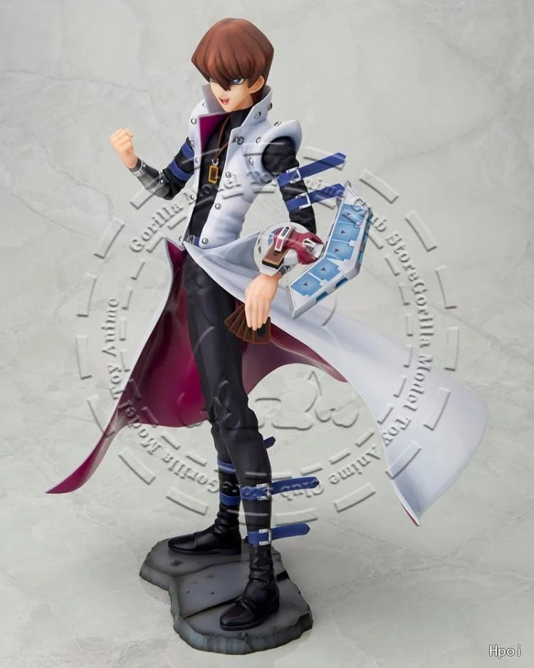 In Stock Original Genuine KOTOBUKIYA ARTFX J Yu-Gi-Oh! Seto Kaiba 275mm PVC Statue Blue-Eyes White Dragon Anime Figure Model