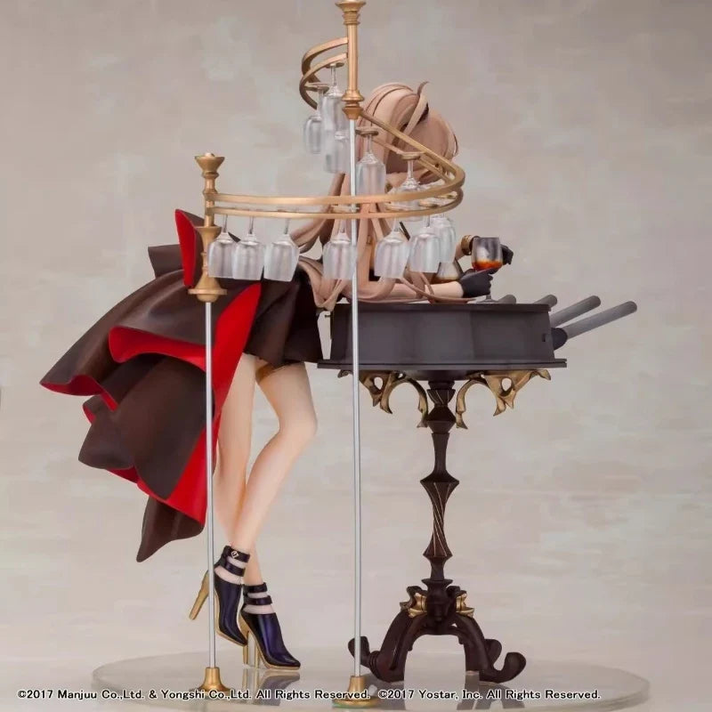 In Stock Original  Wings Inc 1/7 Mnf Jean Bart Figure Azur Lane Anime Figures Dress Ver Girl Statue Cartoon model desktop