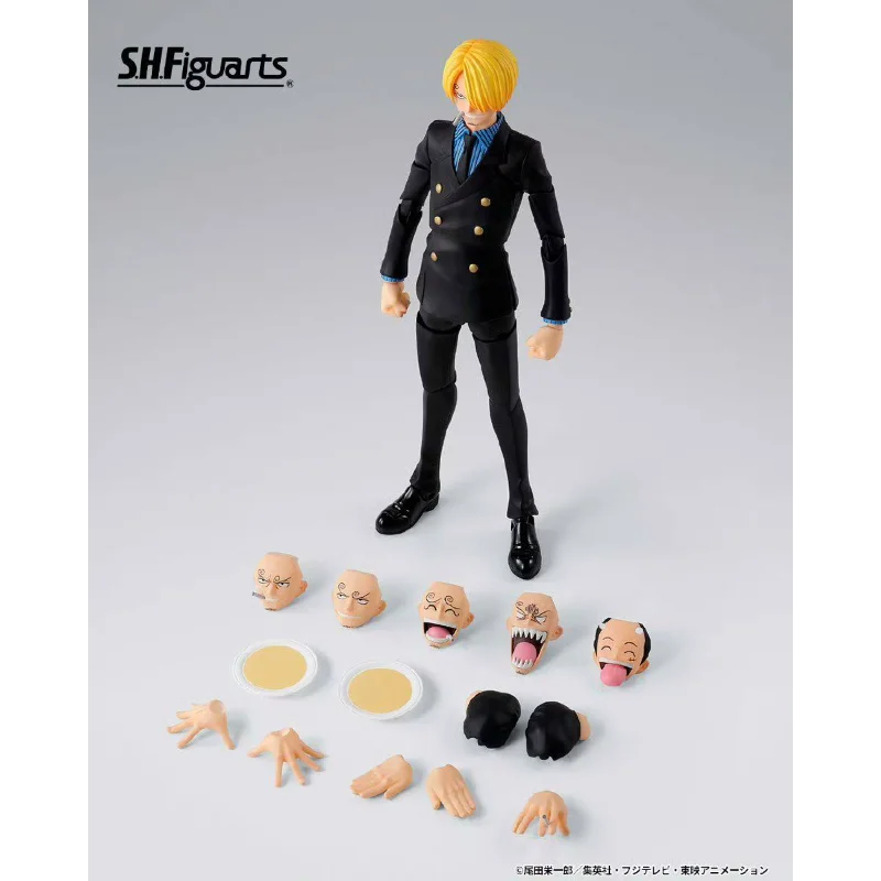 Bandai Genuine SHF S.H.Figuarts One Piece Sanji Adventure of Dawn Figure Anime Action Figure Toy Gift for Kids Boys Desk Decor
