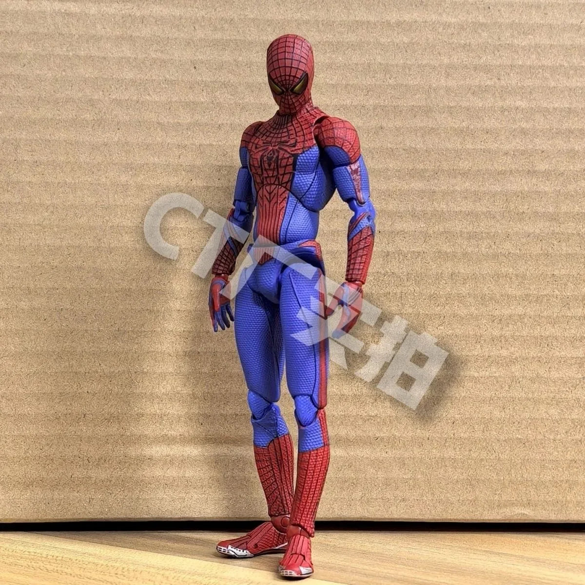 Ct Toys Mafex 001SpidermanPeter Parker Andrew Garfield The Amazing Spider-Man Shf Anime Action Figure Figurine Toys Customized
