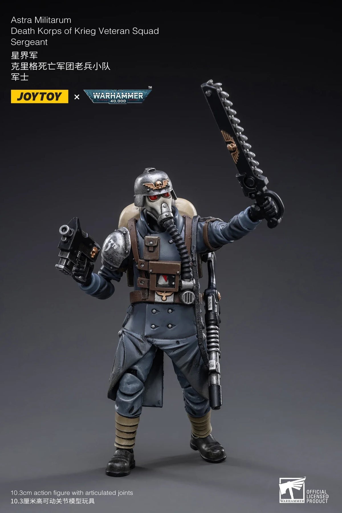 JOYTOY Warhammer 40K 1/18 Astra Militarum Death Korps of Krieg Veteran Squad Action Figure Model Toys For Collection Gift