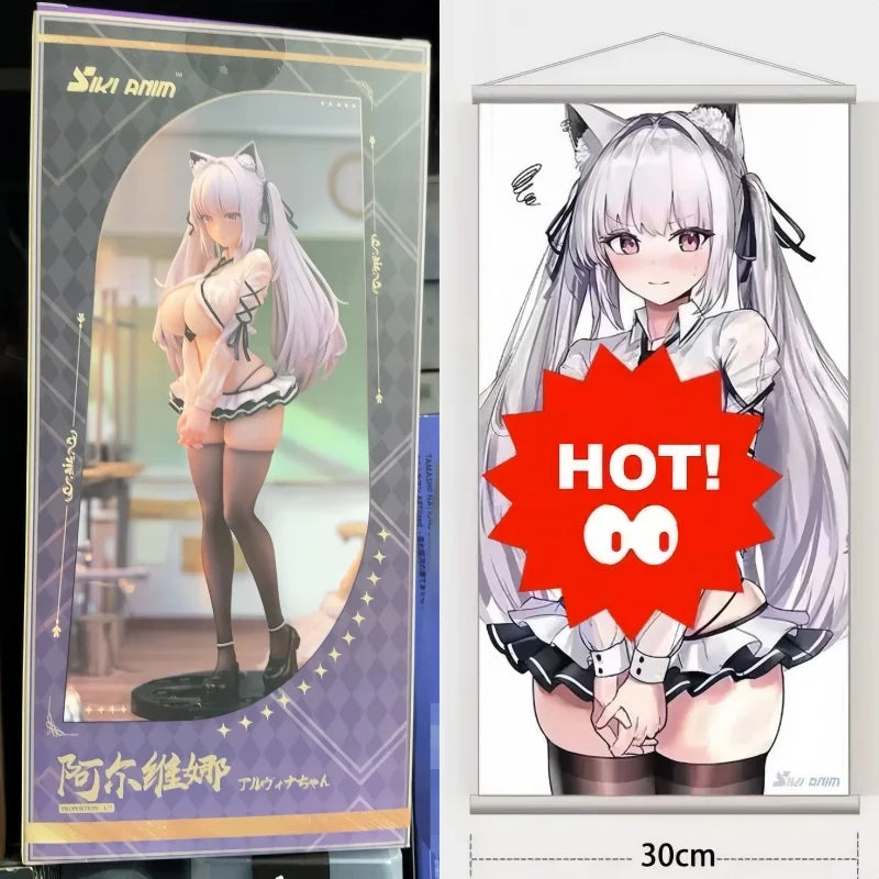 Original SIKI ANIM Alvina-chan Wet Ver. 1/7 PVC Action Figure Anime Model Toys Collection Doll Gift