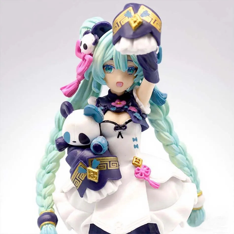15CM Anime Hatsune Miku X Cinnamoroll Figure Anime Peripheral Collectible Models Decorative Decorations Children Kawaii Gift