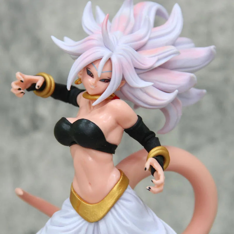 21cm Anime Dragon Ball Figure Android 21 Standing Fighting Pose PVC Action Figure Collection Model Toys Gifts