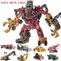 48cm Aoyi 8 in 1 Devastator Anime Transformation Toys High Quality Model KO GT GT TRUCK Robot Crane Cad Children Gift Gift Gift