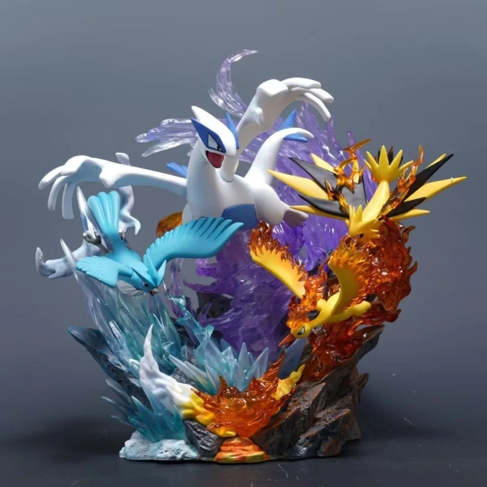 31cm/12.2in Anime Pokemon Figure Legendary bird Pokemon Action Figures Pvc Statue Collection Model Toys Gifts