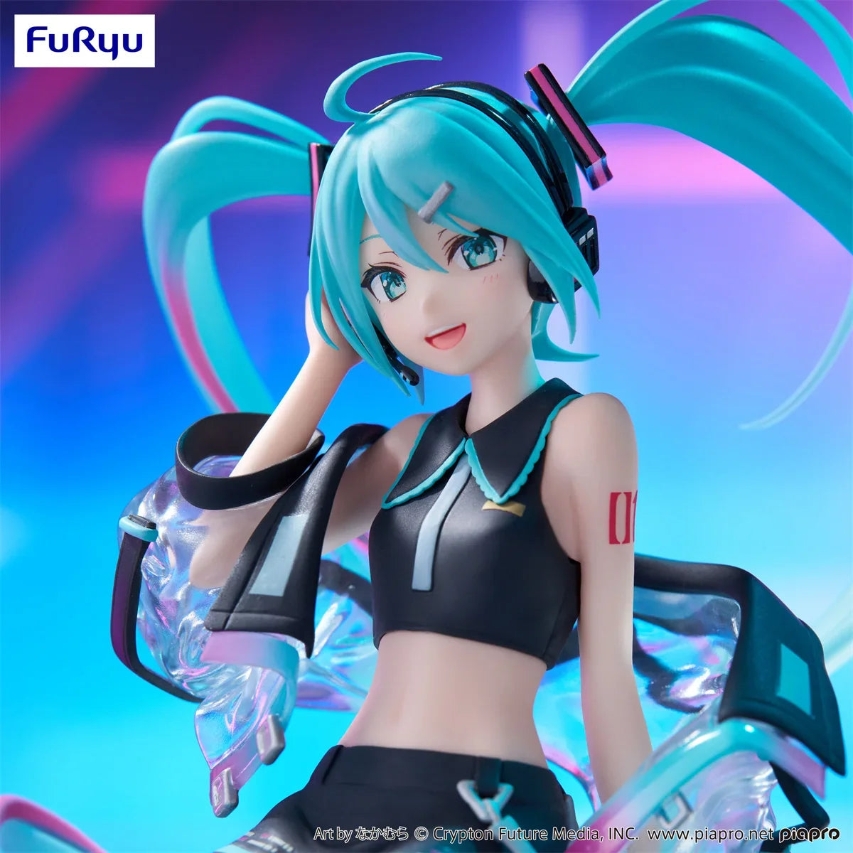 In Stock FuRyu Noodle Stopper Hatsune Miku -Neon Cyber Ver.- PVC 16CM Anime Action Figures Model Collection Toy