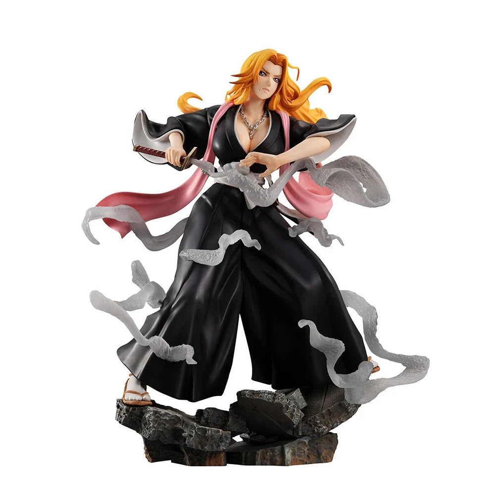100% Original in Stock MegaHouse G.E.M. Bleach Matsumoto Rangiku Arrancar Hen Anime Figure Collection Series Garage Kit