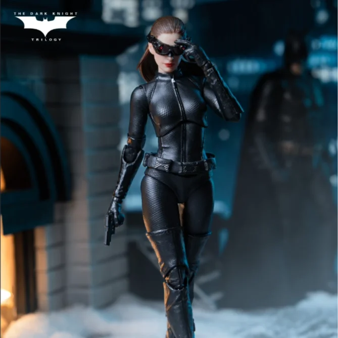 INART Catwoman Action Figure Batman The Dark Knight Rises Anne Hathaway Cat Woman Figurine 1/12 Original Collect Model Toy Gift