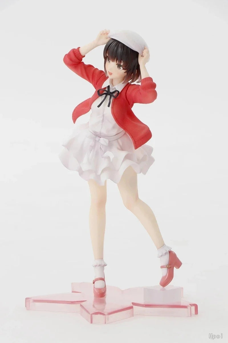 Anime Figure Saekano: How to Raise a Boring Girlfriend Megumi Kato Heroine Costume Model PVC Collection Toy Ornaments Gift 19CM