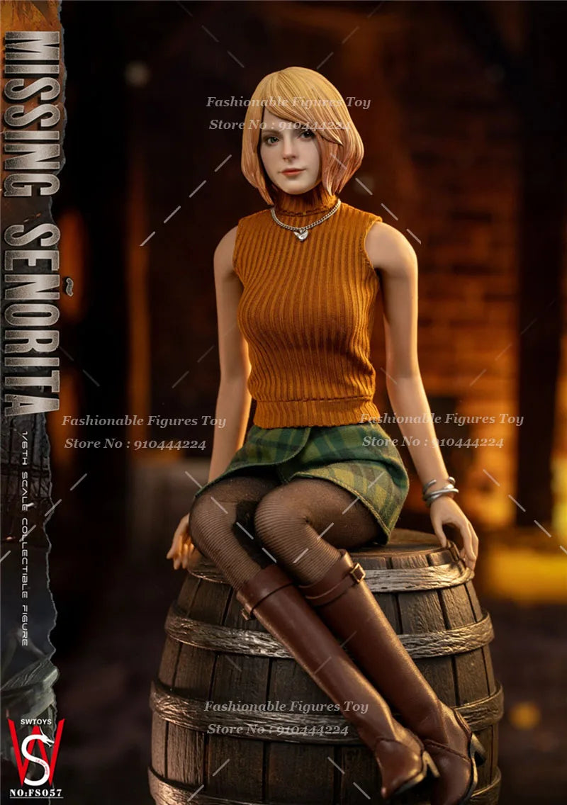 SWTOYS FS057 FS058 1/6 Women Soldier Charming Ashley Classic Anime Game Dolls 12Inch Movable Eyes Full Set Action Figure Model