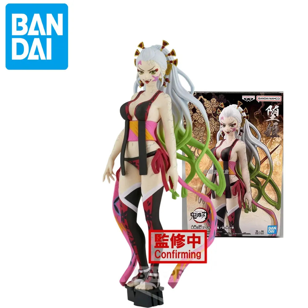 Original Bandai Banpresto Demon Slayer Twelve Kizuki Gearspring Kibutsuji Muzan Hantengu Giyuutarou Gyokko Daki Pvc Figure Model