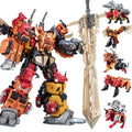JINBAO Predaking 5IN1 Combine Robot  Bruticus Transformation Combiner Toys PredaconsDivebomb Tantrum Rampage Action Figure Model