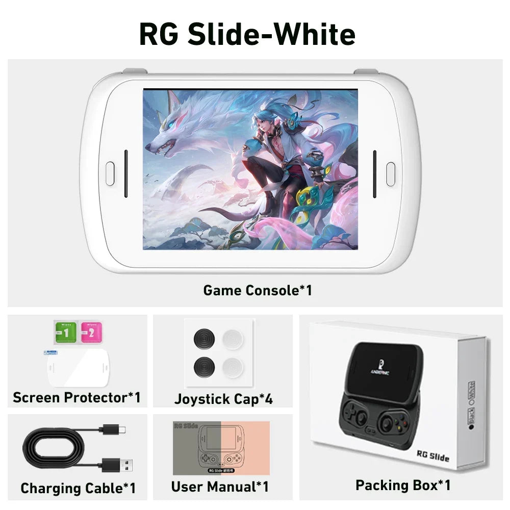 ANBERNIC RG Slide Handheld Game Console 4.7-inch LTPS In-Cell Display 1280*960 Screen Retro Video Game Player Android 13 5000mAh