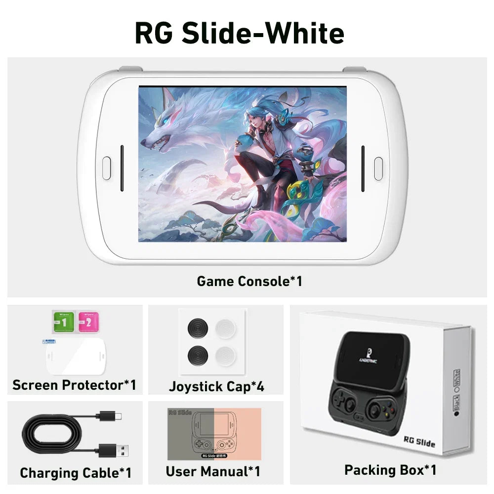 ANBERNIC RG Slide Handheld 4.7-inch LTPS In-Cell Display 1280*960 Screen Game Console Retro Video Game Player Android 13 5000mAh