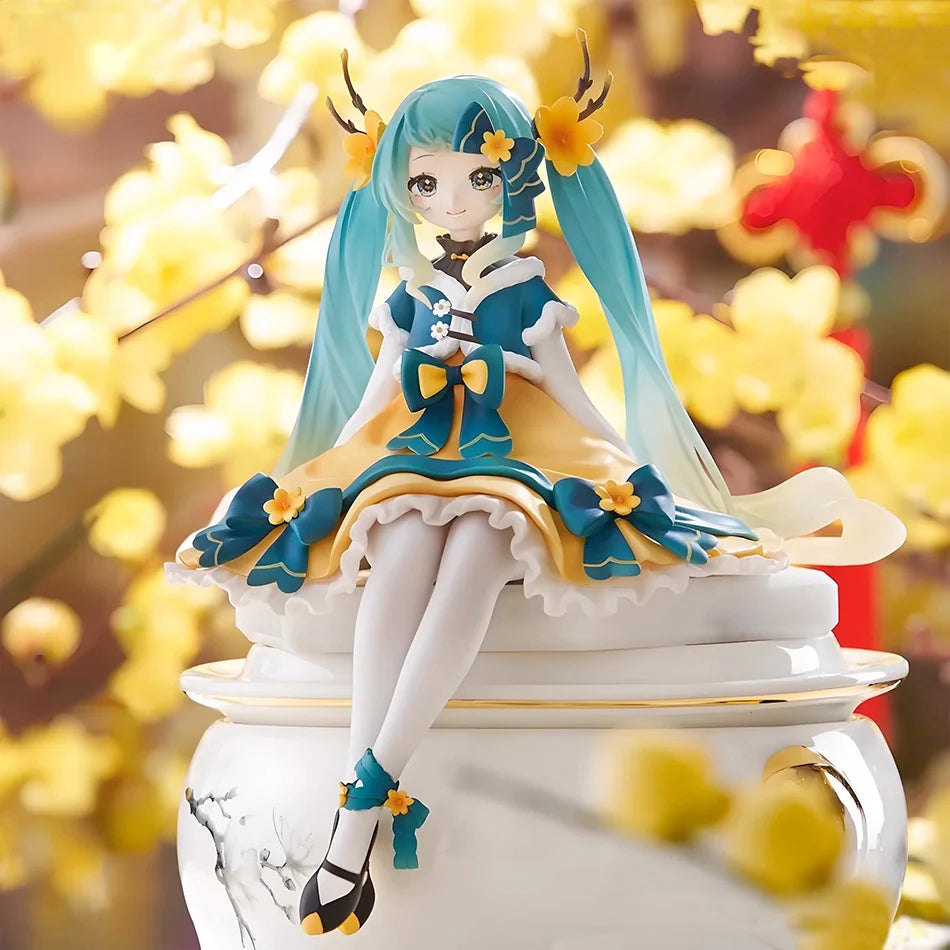 Anime Figure Hatsune Miku Noodle Stopper Figure 2025 Spring Festival Ver. Action Figurine Collector Model Doll