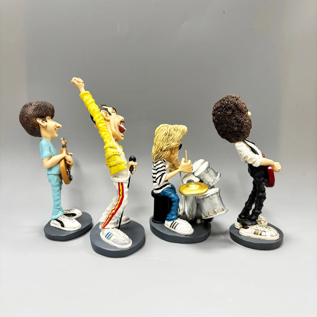 Classic Nostalgic Queen Figure Statue Resin  Music Figure Queen Series Home Collectable Figurine