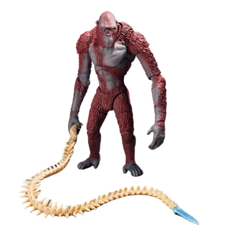 In-Stock BANDAI Genuine Godzilla Vs Kong: The New Empire Anime Figure SHM THE SKAR KING Finished Goods Model Joints Movable Toy