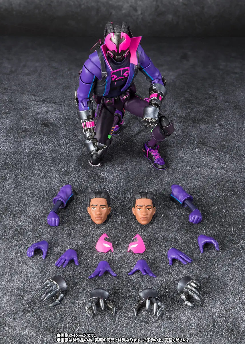 Original BANDAI S.H.Figuarts Spider Man Across the Spider-Verse Miles G. Morales Action Figure Toys Anime PVC Model Collection