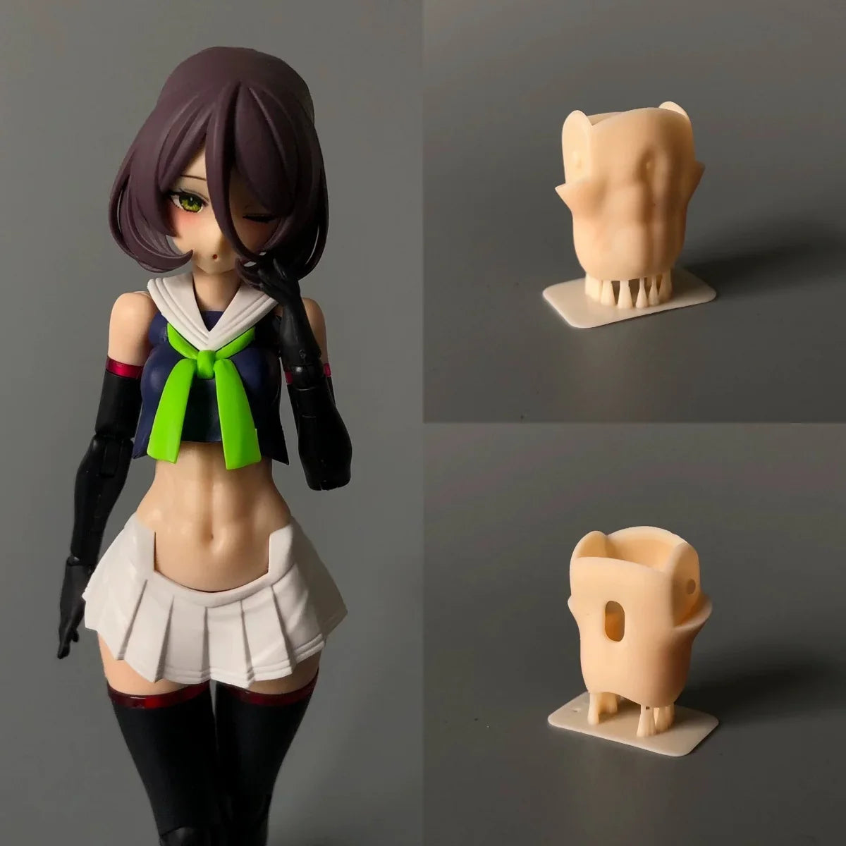 【No Figure】1/12 Female Kotobukiya Gunner Tank Muscular Replacement Parts Accessories For 6in Action Figure Toys ﻿For DIY