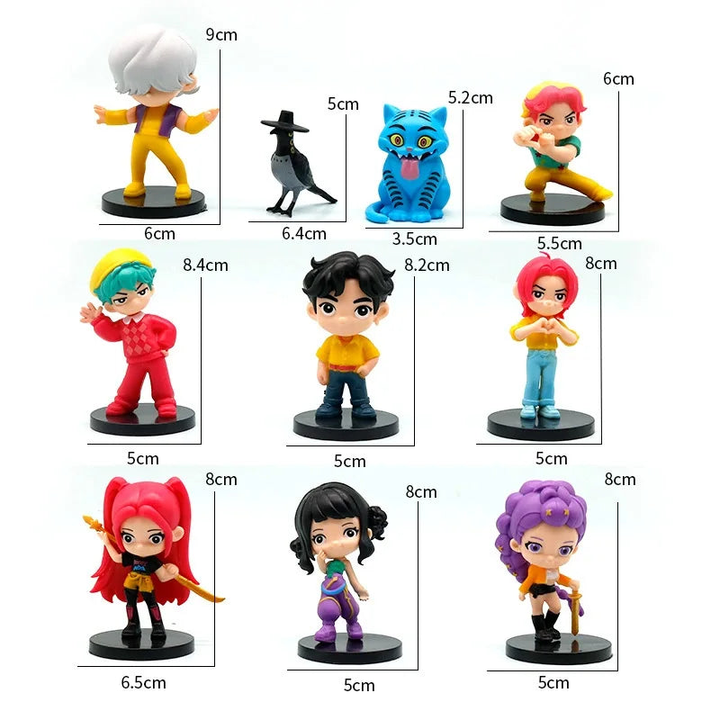 10pc K Action Toy Figures Pop Rumi Model Doll Toys For Childdren Demon Colletion Hunter