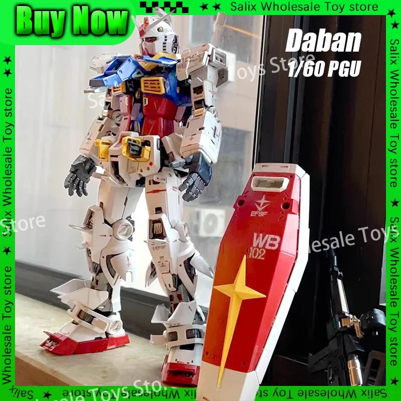 In Stock Daban PG 1/60  2.0 RX-78-2 PGU Model KitAssembly Action Figures Robot Plastic Model Kits Hobby Statue Customized