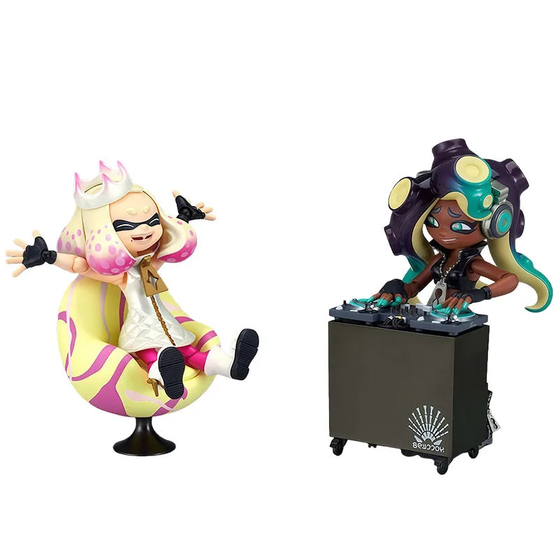 Max Factory Original Figma Splatoon 2 Off The Hook Anime Action Figures Toys for Boys Christmas Gift Collectible Model Ornaments