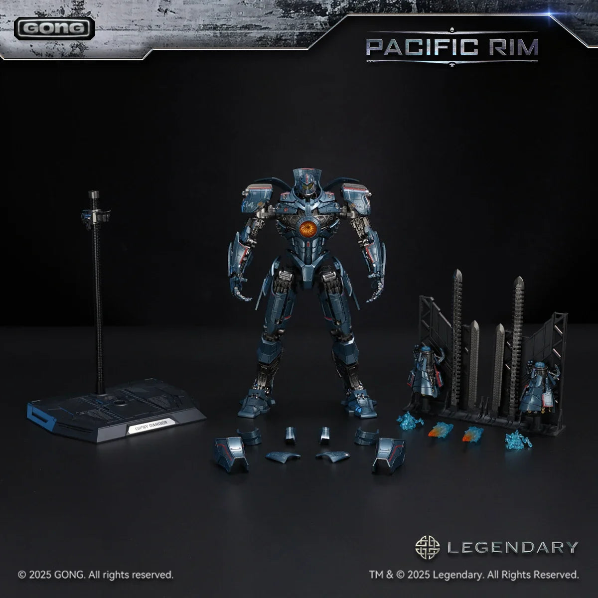 Auf Lager Gong Gipsy Danger 25CM Sammlung von beweglichen Anime Action Figuren Modell Spielzeug Mecha Diskrete Action Figur