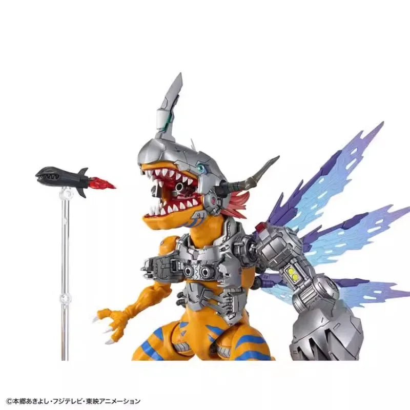 Bandai Original Anime Digimon Adventure Action Figure Figure-rise METALGREYMON(VACCINE) Assembly Model Toys Gifts for Children