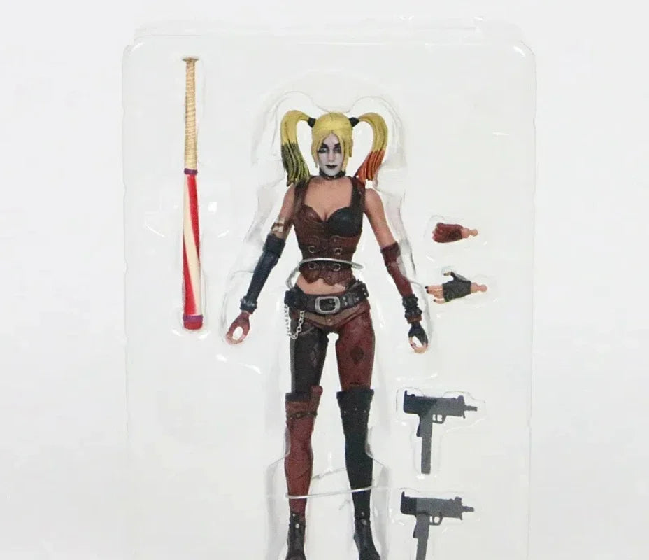 Anime Movie Suicide Squad Harley Quinn Joint mobility Action Figure PVC Model Statue doll Toy Desk Decor Collection Gifts boxed