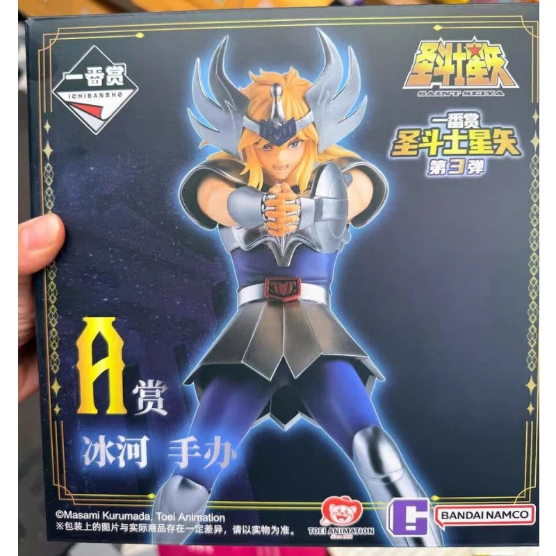 Neu auf Lager Bandai Saint Seiya Gewinn der ersten Verlosung 3er-Set Goldene Heilige Hyoga Shun Athena Figur Geschenk
