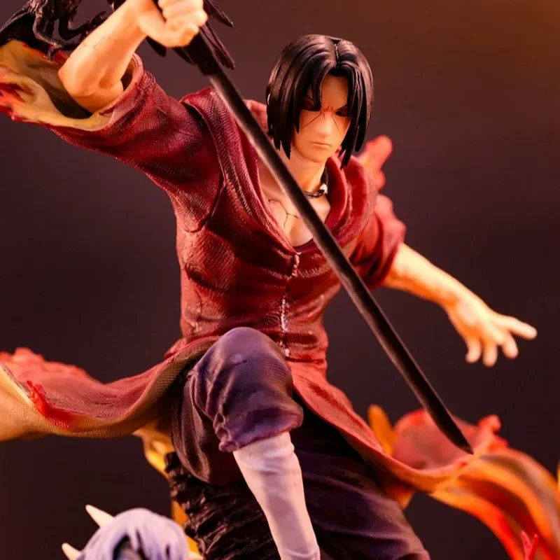 40cm Uchiha Itachi NARUTO Animation Peripherals Emit Light Yakushi Kabuto Model Figure Decoration Festival Craft Toy Collections