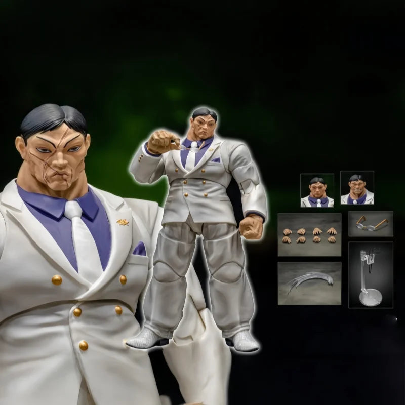 Storm Toys Baki Hanayama Kaoru 1/12 Hochbewegliche Actionfigur Sammlermodell Perfekt für Anime-Fans & Sammler