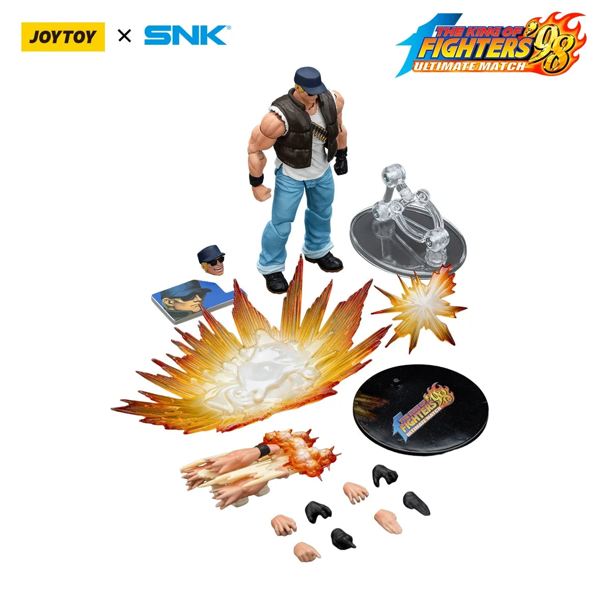 JOYTOY SNK 1/18 Action Figure KOF 98UM Ikari Warriors Team Leona Heidern Ralf Jones Clark Still figures Toys Model