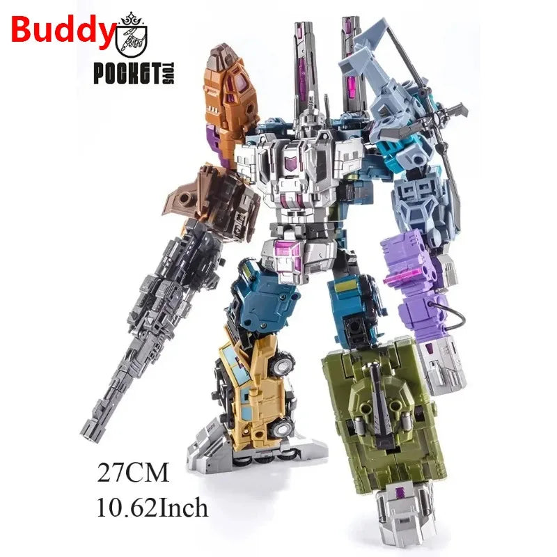 PocketToys Transformation Bruticus 5 in 1 PT05 PT-05 Combo G1 Battle Titan 27cm Action Figure Toy Collectible Gift in Stock