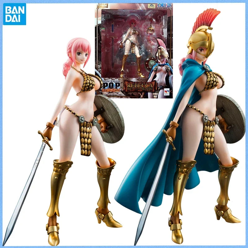 Bandai Genuine MegaHouse ONE PIECE Rebecca Anime figure Movable toy Anime Peripheral Action Figures Doll for Collectors