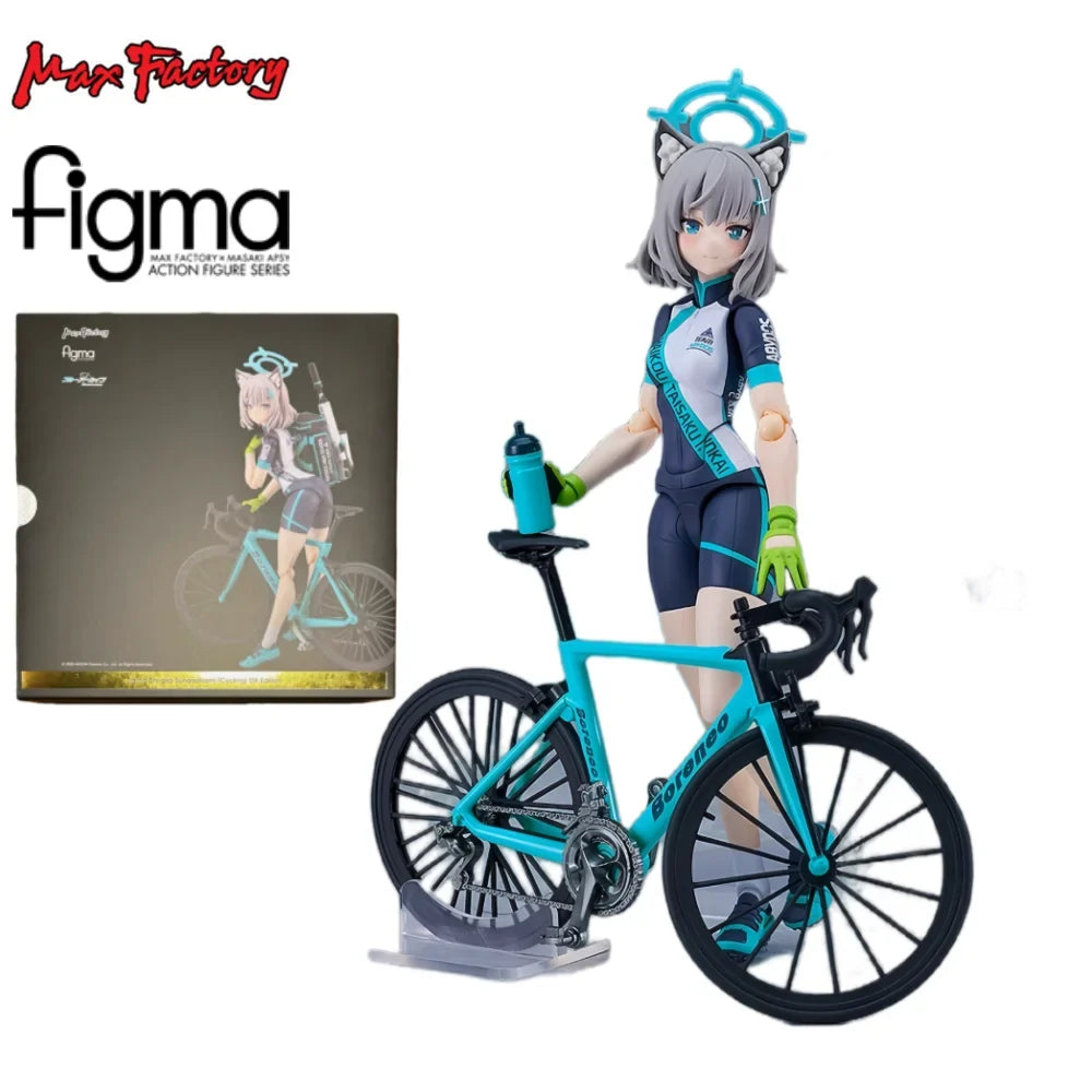 Max Factory Figma Blue Archive Shiroko/Kazusa/Yuuka/Mika/Shiroko Cycling DX Edition Anime Action Figure Model Kit Gift for Fans