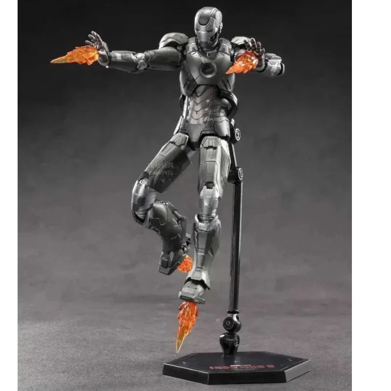 Marvel Original Zd Toys 1/10 Ratio 18cm The Avengers Iron Man Mrak 27 Mrak 14 Mark 11 Action Figure Garage Kit Toys Boy'S Gifts