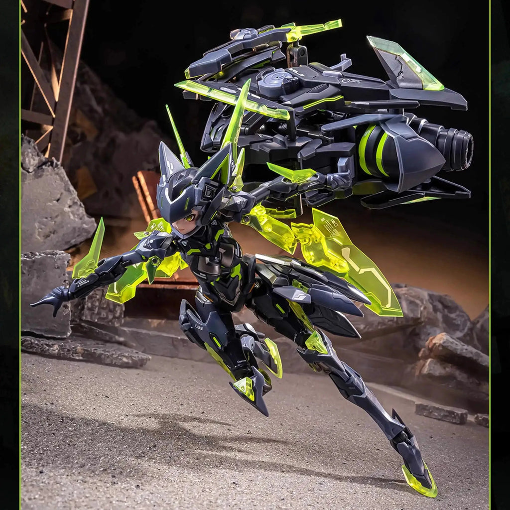 In Stock AniMester Nuclear Gold Reconstruction Sun Shanghai 1/12 Assembly Model Mobile Suit Girl Anime Action Figure Collection
