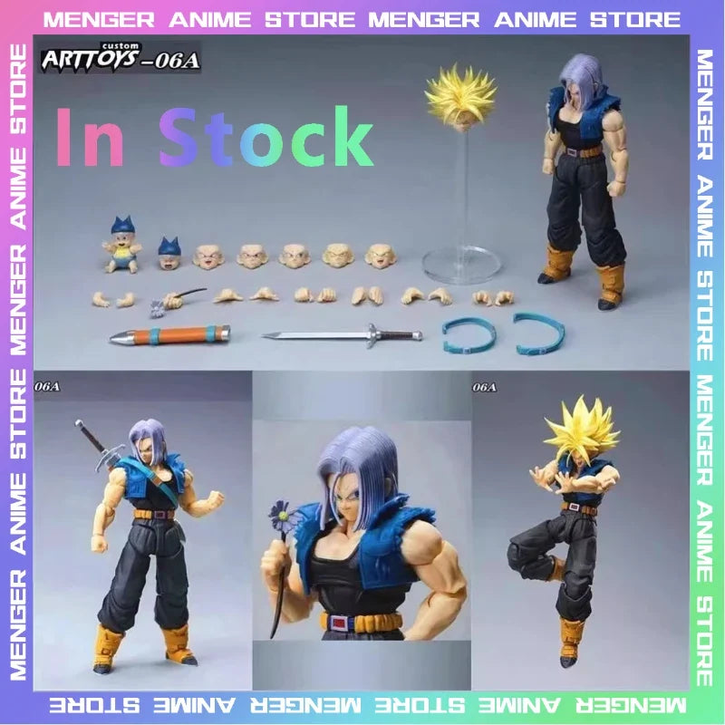 Tonsenarttoys Dragon Ball Z Super Saiyan Future Trunks S.H.Figuarts Anime Action Figure Model Figurine Collection Toys Gifts