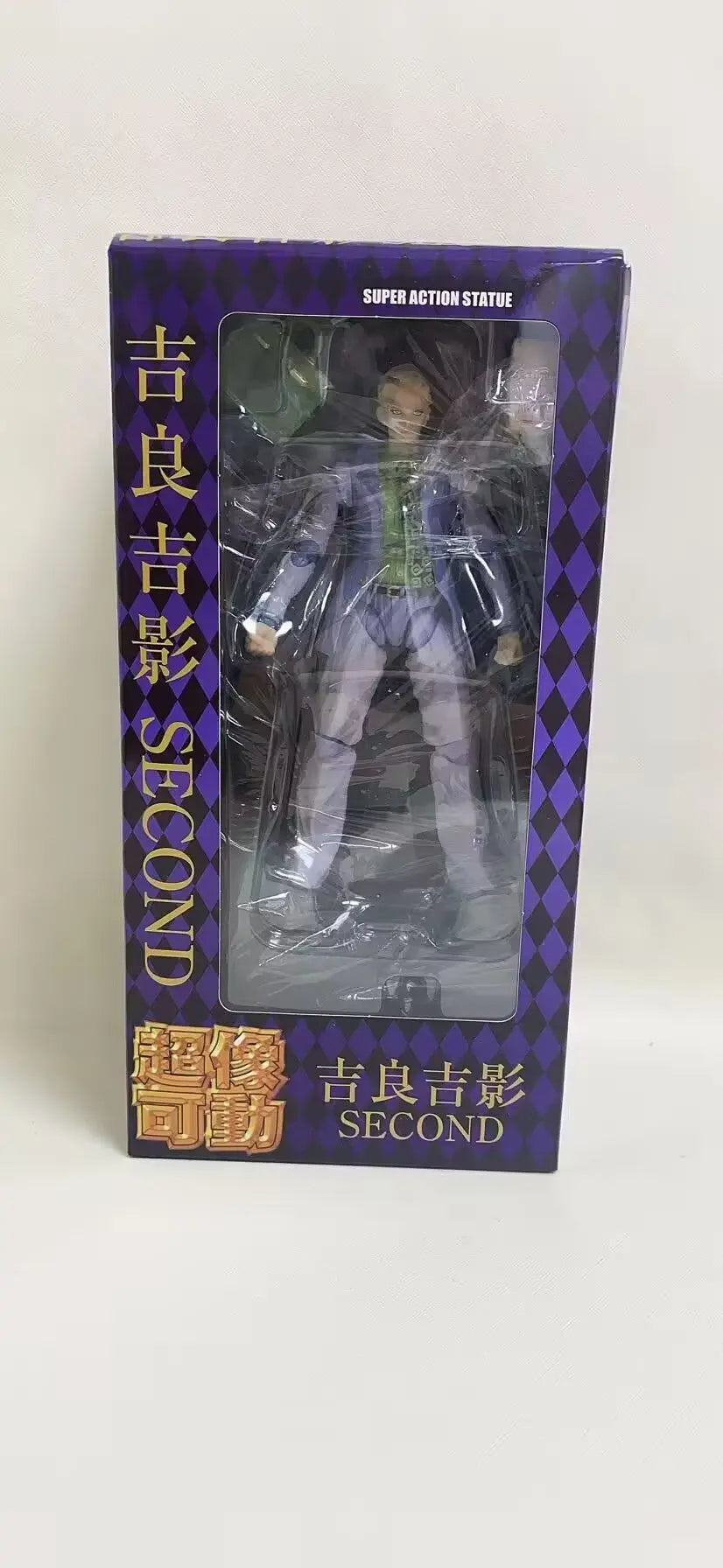 Super Action Statue JOJO's Bizarre Adventure: Diamond is Unbreakable Kira Yoshikage Figur Purple Color Ver. Bewegliches Modell