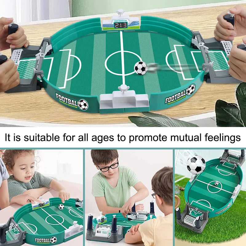 Mini Table Soccer Game Portable Desktop Football Board Game Soccer Tables Interactive Family Kids Sports Toy for Friends Party