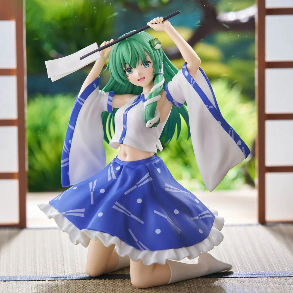 Original Genuine FuRyu Prepainted Noodle Stopper Figure Touhou Project Kotiya Sanae Anime Character Model Figure Decoration Gift