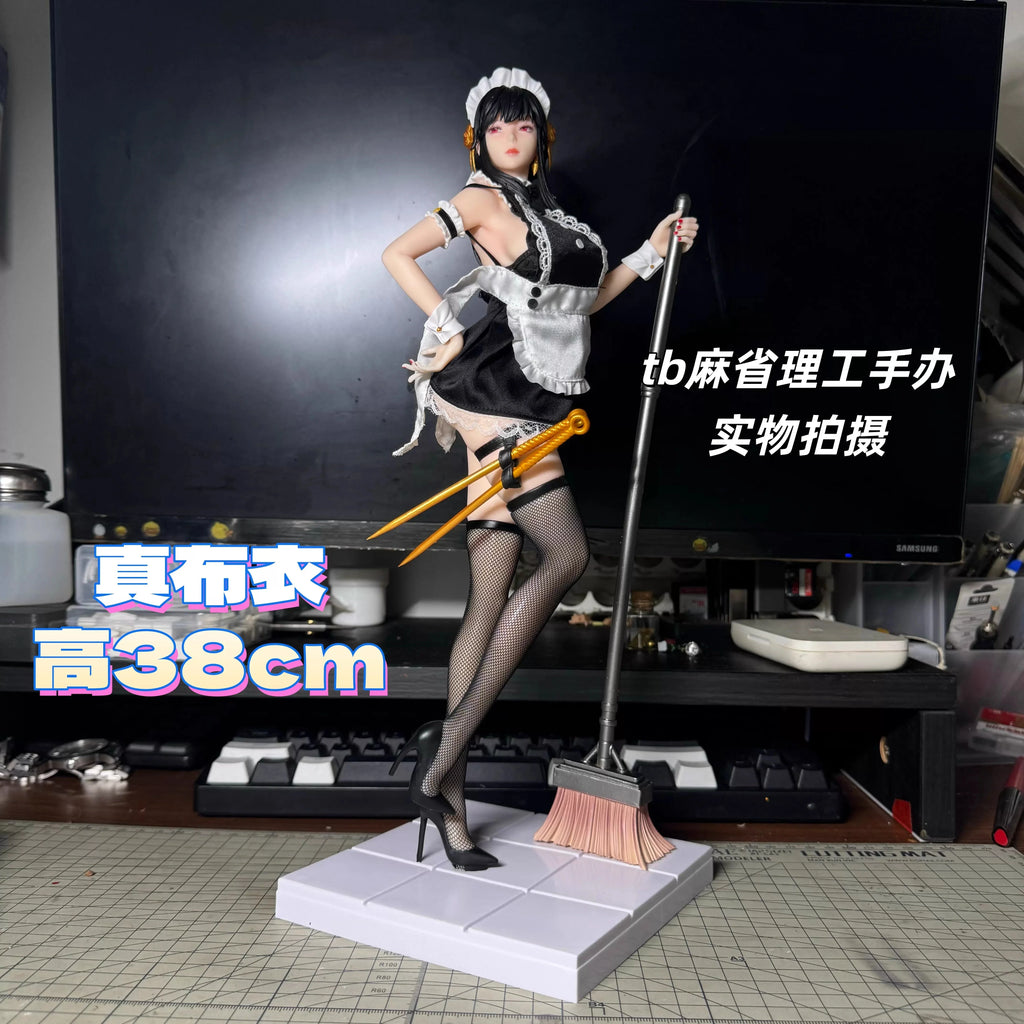 Spy X Family Yor Forger Maid Outfit Gk Figure 38cm Anime Girl Model Collectible Pvc Statue Birthday Gift For Boys Anime Fans