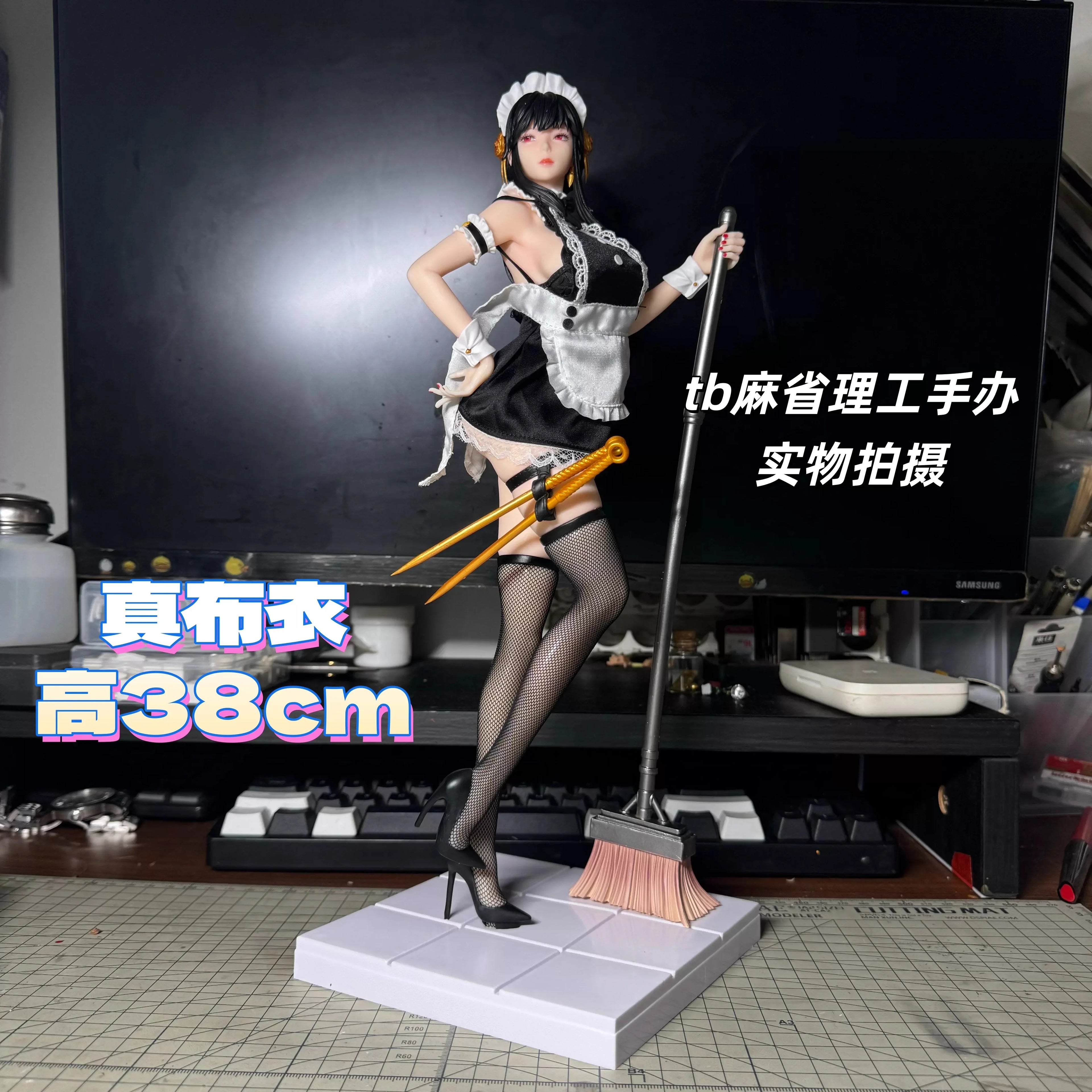 Spy X Family Yor Forger Maid Outfit Gk Figure 38cm Anime Girl Model Collectible Pvc Statue Birthday Gift For Boys Anime Fans