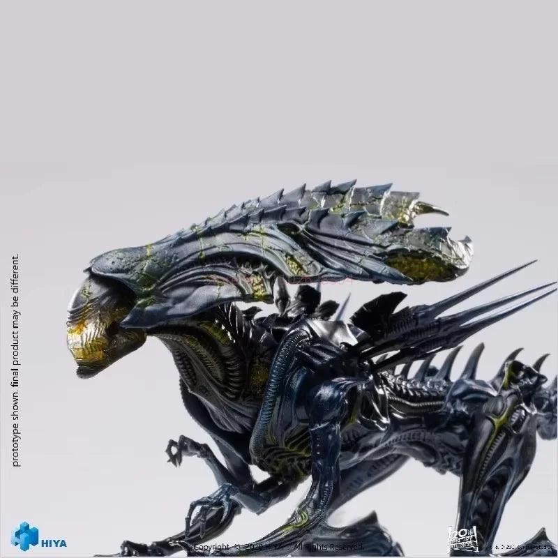 Hiya Movie Action Figure Mini Series 1/18 Alien Vs Predator Battle Damaged Alien Queen Movable Anime Figures Gift Customized
