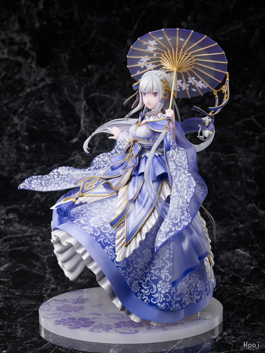 【In Stock】Original F:NEX Re: ZERO - Starting Life in Another World Emilia Hanfu 1/7 Scale Figure Toy Gift